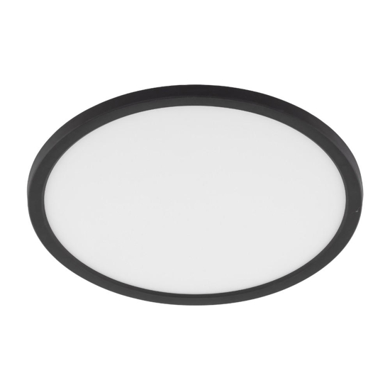 Plafoniera da esterno 50cm rotonda led 45w cct nera ip54